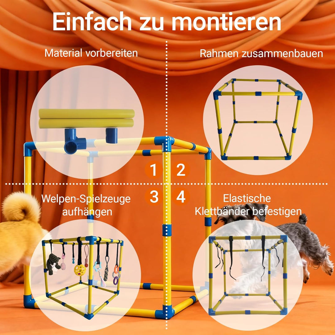 Welpenspielstudio, mit 9 interaktiven Hundespielzeugen, Welpenanreicherungsspielzeug, um sie zu besc