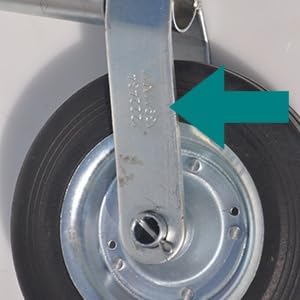 Neuswiel Plus Alko , rond diameter 48 mm, extra lang, stalen velg met massief rubber