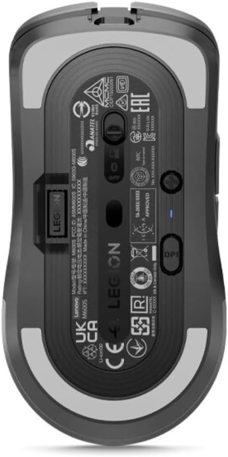 Lenovo Legion M600s Qi kabellose Gaming Maus|6 Tasten|Schwarz