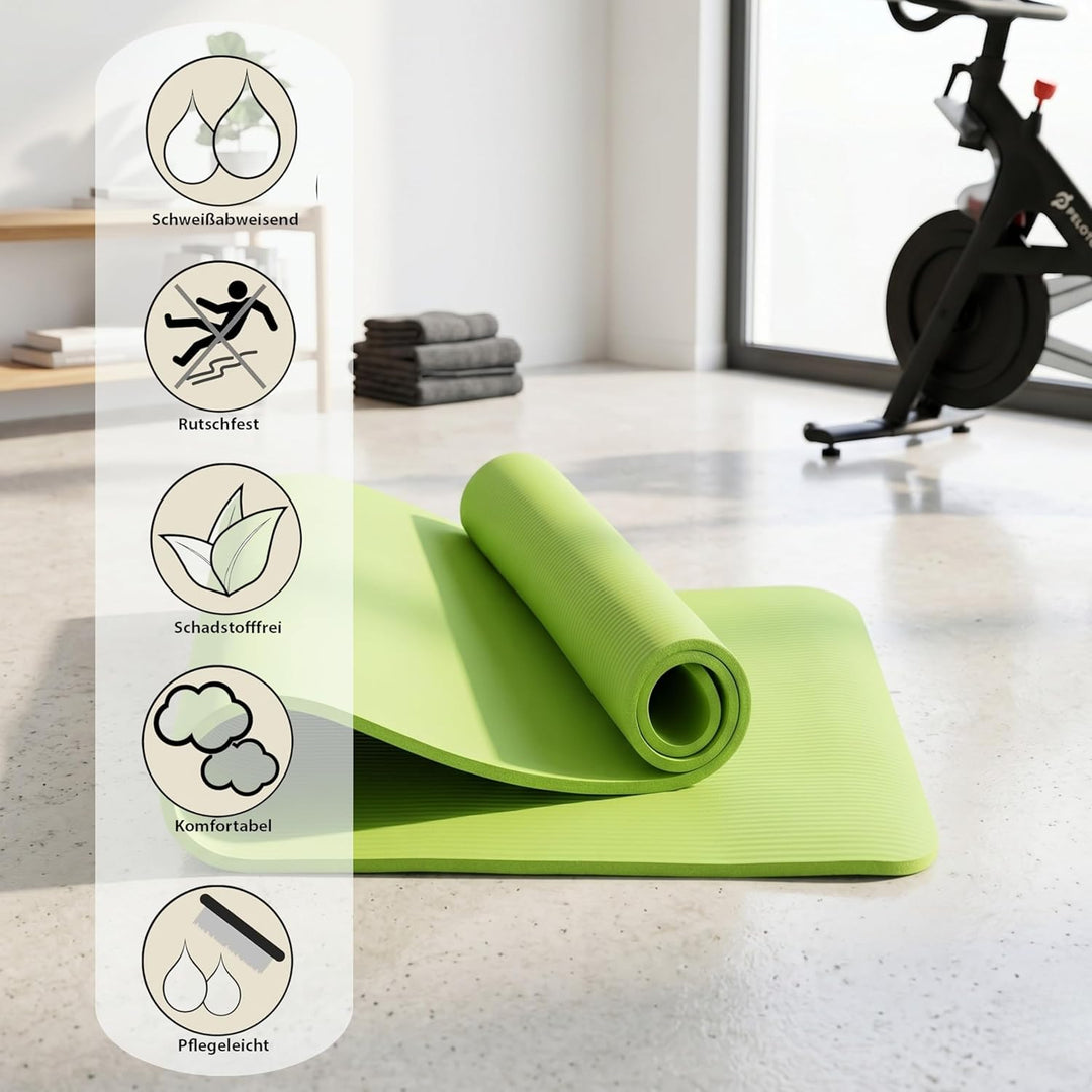 Yogamatte, Fitnessmatte Rutschfest Und Trainingsmatte, Yoga Matte Dicker, Sportmatte Dicke, Gym Matt