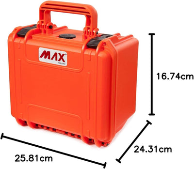 MAX MAX235H155S.001 Koffer, wasserdicht, orangefarben MAX 235H155S (235x180x156mm) Orange, MAX 235H1