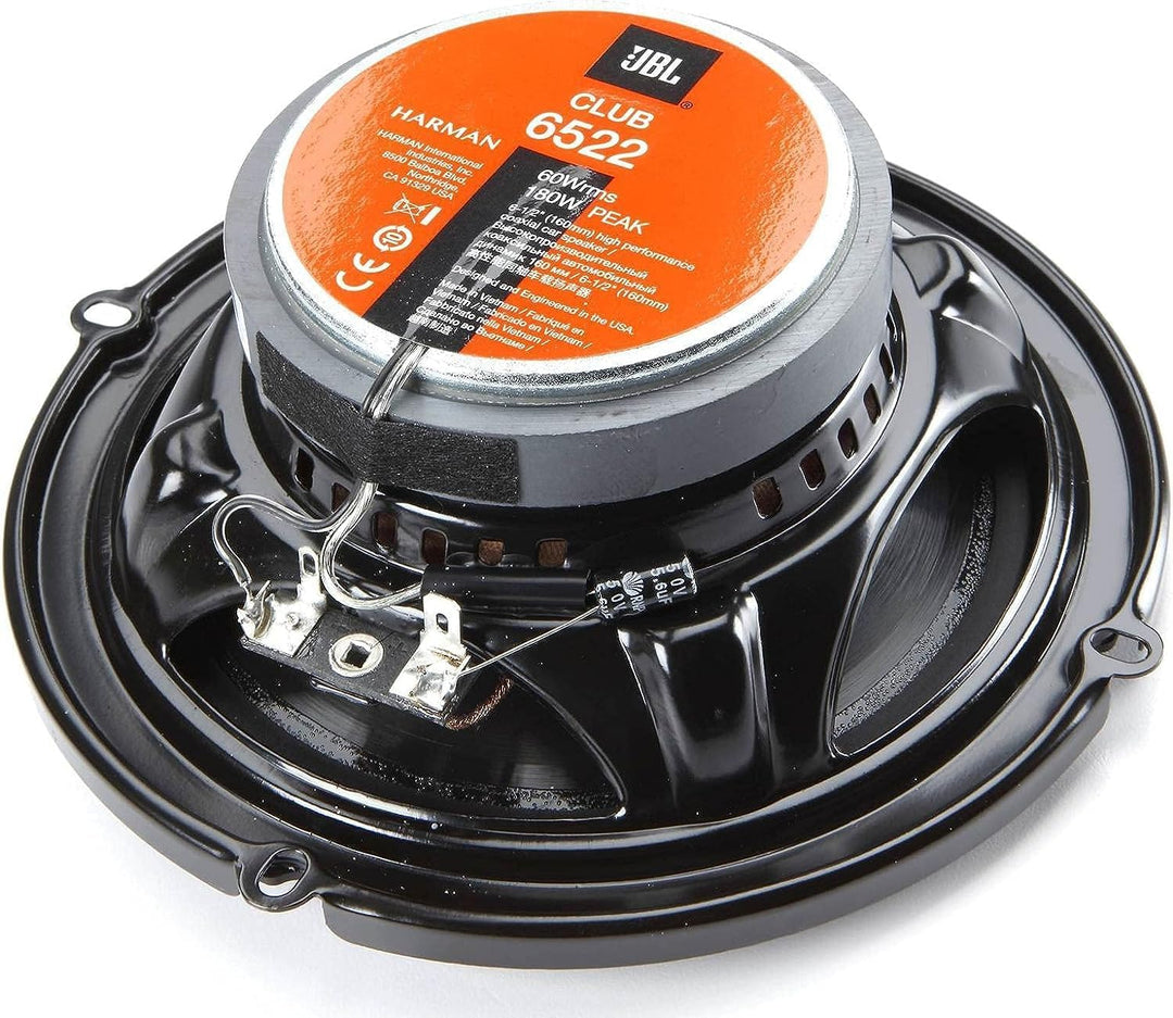 JBL Club 6522 2-Wege Auto Lautsprecher Set von Harman Kardon - 180 Watt KFZ Soundanlage Autolautspre