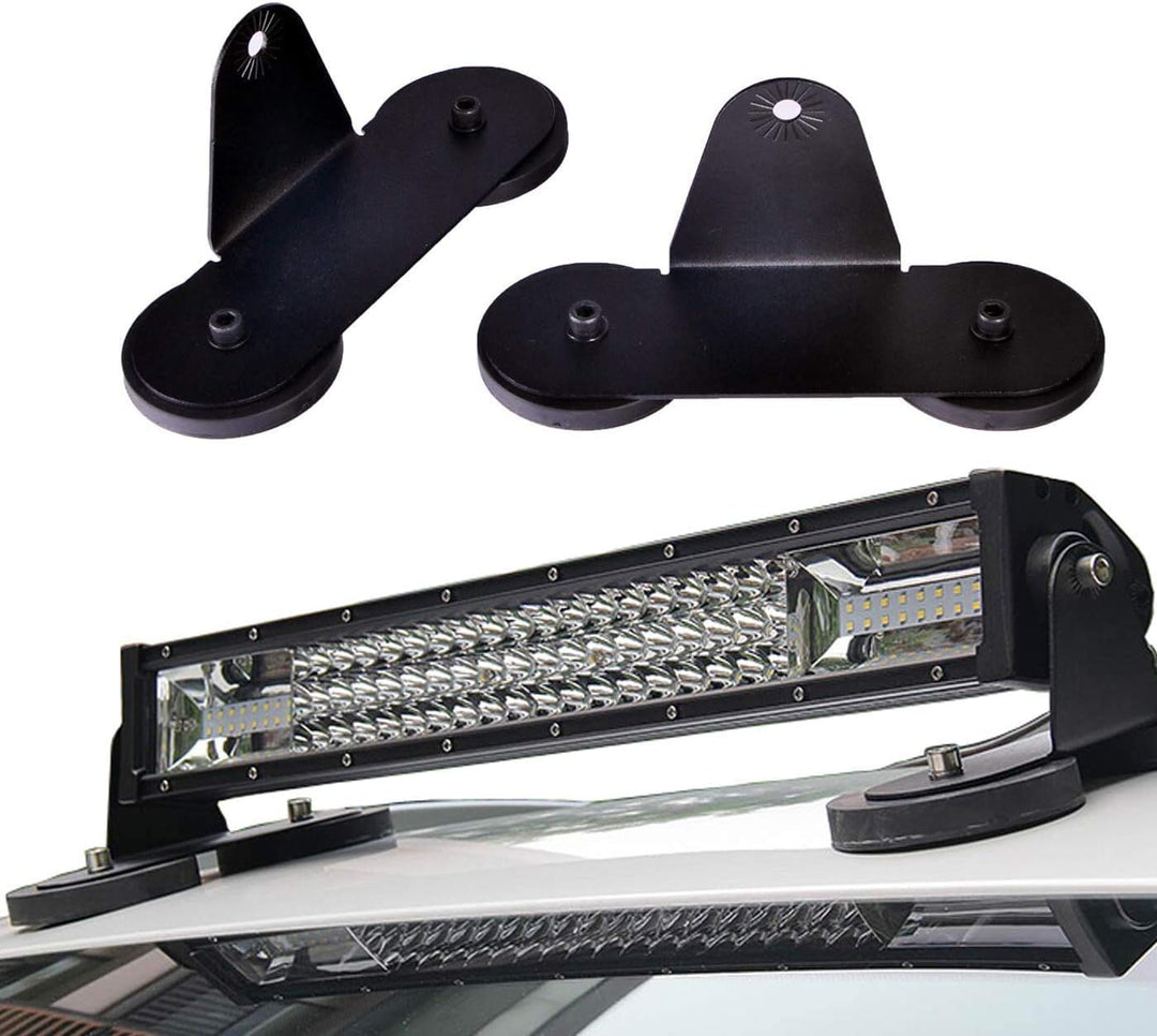 AUXTINGS 2pcs Magnetic Base LED-Lichtleiste Montagehalterungen Leistungsstarker Saugnapfhalter für d