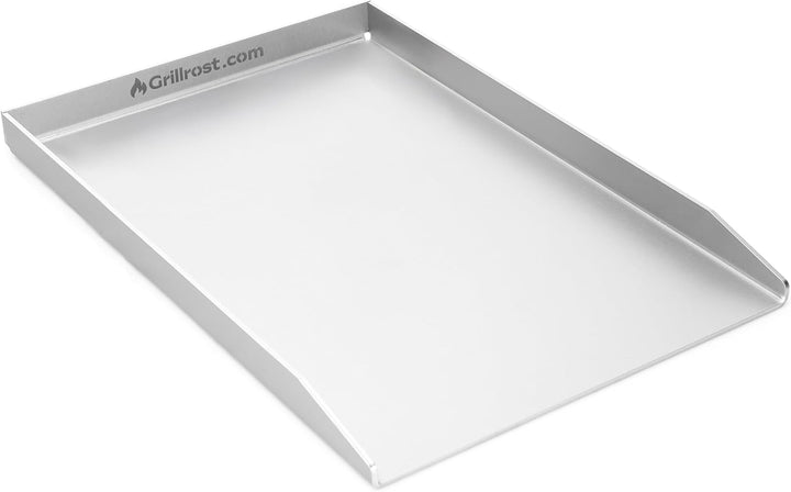 Grillrost.com Das Original Edelstahl Grillplatte | Plancha 49x32,5cm - passend für Weber Genesis I |