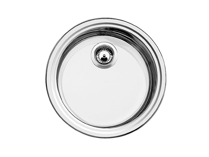 BLANCO RONDOSOL | Edelstahl | Einbauart: Einbau von Oben & Unterbau | ohne Ablauffernbedienung | 45e