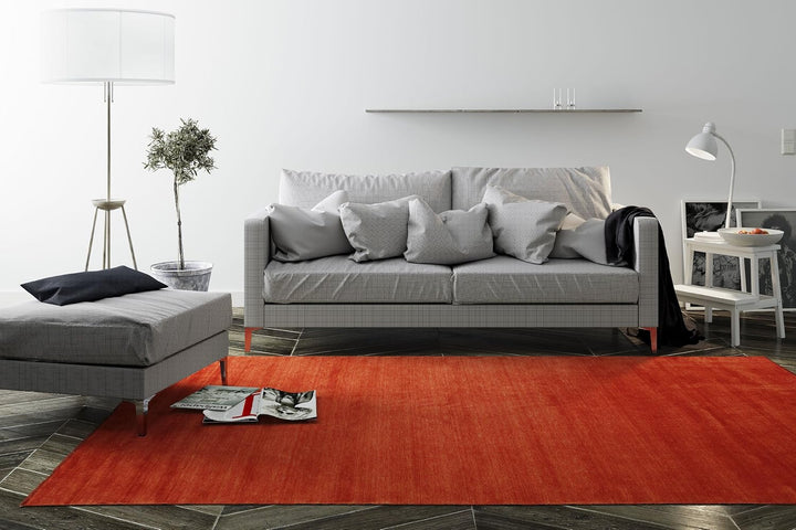 RugVista Handloom Fringes, Teppich, Shaggy/Handloom, 200 x cm, Quadratisch, Niedriger Stapel, Wohnzi