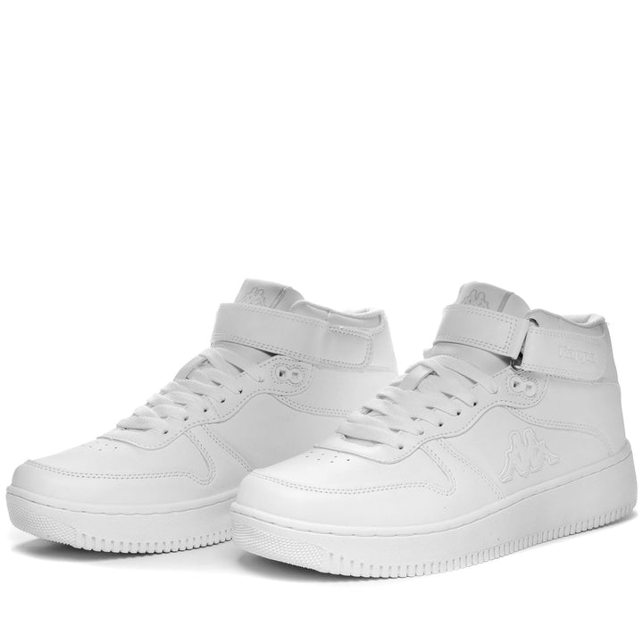 Kappa Unisex Logo Maserta Md V Gymnastikschuh 37 EU Weiss, 37 EU Weiss