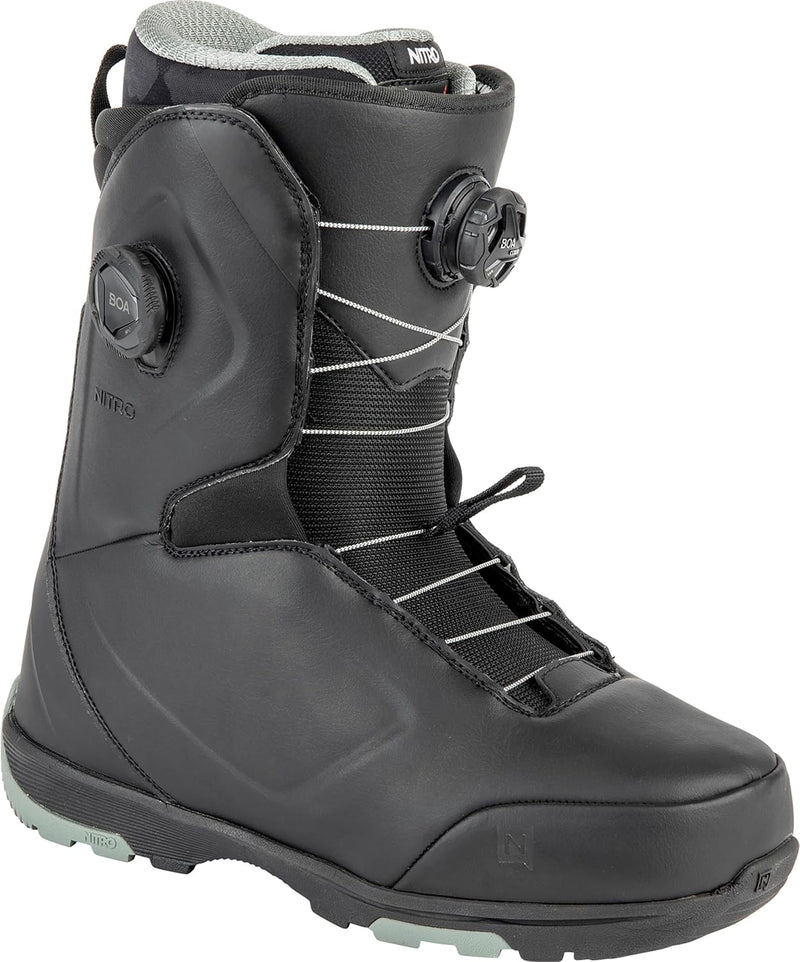 Nitro Herren Club BOA Dual Zone, All Mountain Freeride Freestyle Schnellschnürsystem Boot Snowboardb