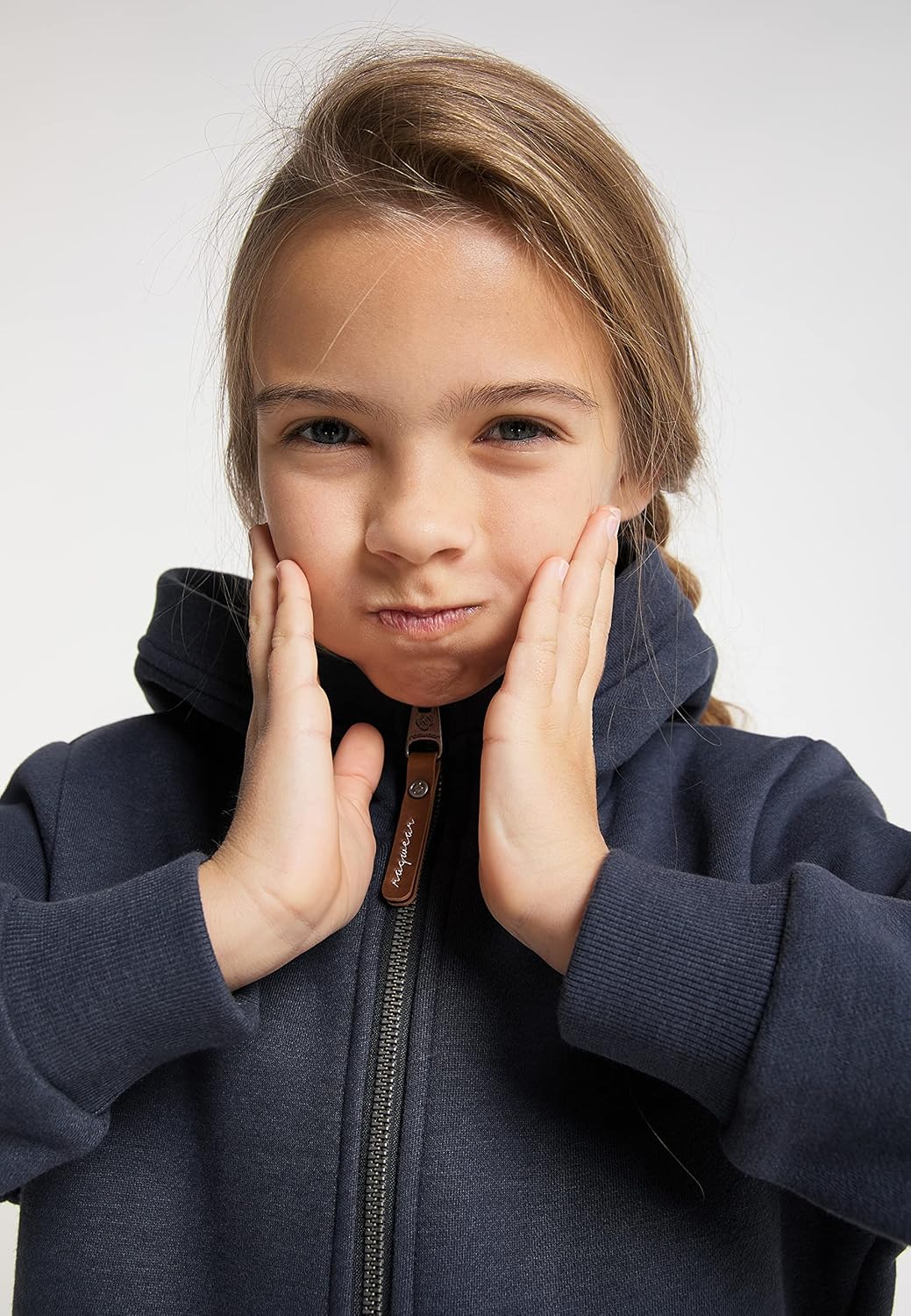 Ragwear Nesie Zip Mädchen Sweatjacke Sweatshirt mit Kapuze Übergangsjacke Jacke Cardigan Strickjacke