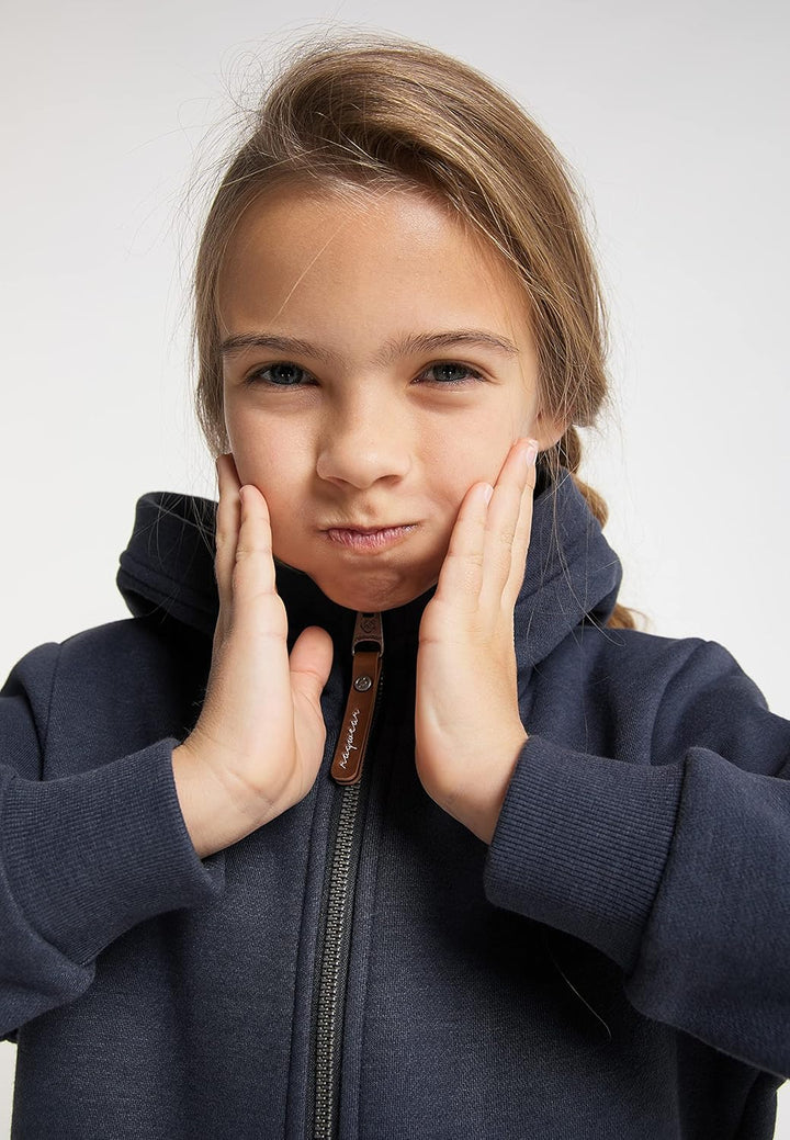 Ragwear Nesie Zip Mädchen Sweatjacke Sweatshirt mit Kapuze Übergangsjacke Jacke Cardigan Strickjacke