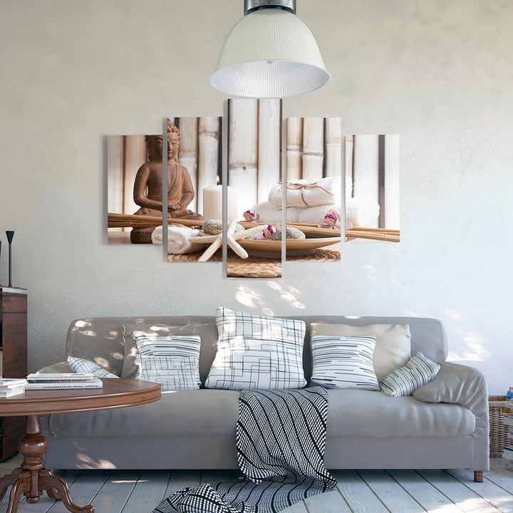 Feeby. Leinwandbild - 5 Teile - Bilder, Wand Bild, Wandbilder, Kunstdruck XXL, 5-Teilig, Typ A, 200x