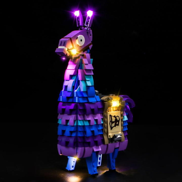 LocoLee Licht Set Kompatibel mit Lego Vorratslama Fortnite, Nur Lichter Set - Kein Modell, Licht Bel
