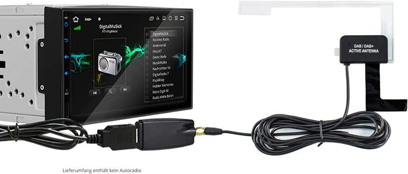 YUNTX Radioempfänger, Car Kit, Digitale Audioübertragung Dab Dab + Box Radioempfängeradapter mit Ant