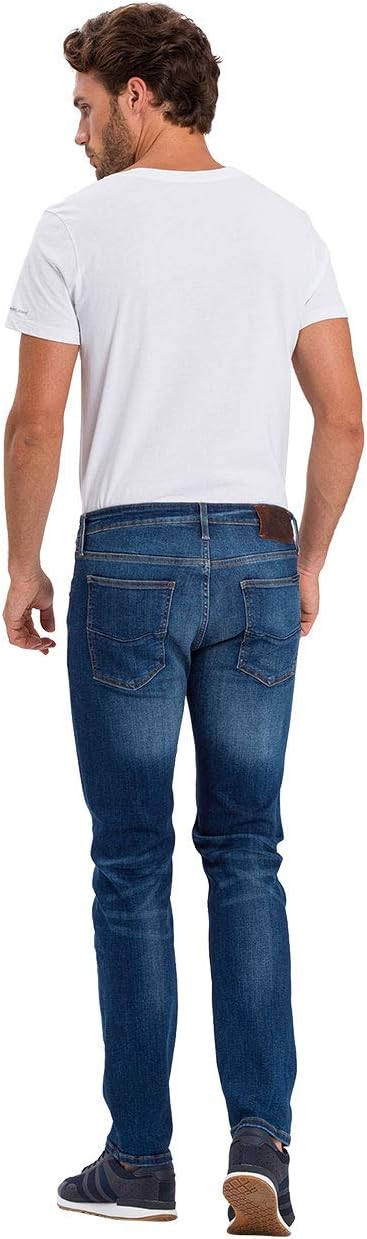 Cross Herren Damien Slim Jeans, Blau (Mid Blue Used 017), 38W / 36L EU
