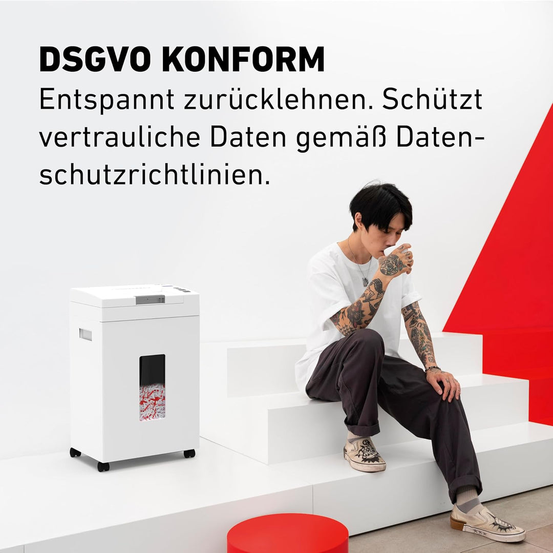 Autofeed Aktenvernichter IDEAL Shredcat 8292, 200 Blatt Papierstapel mit automatischem Einzug schred