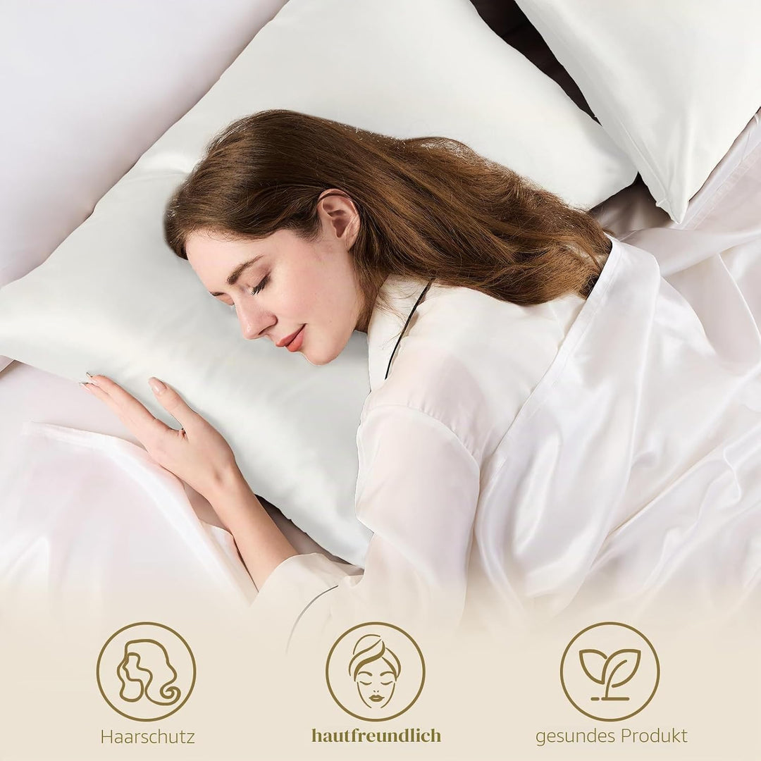 ZIMASILK Kissenbezug aus 100% Seide für Haare und Haut. Doppelseitige 19 Momme Reine Maulbeerseide K