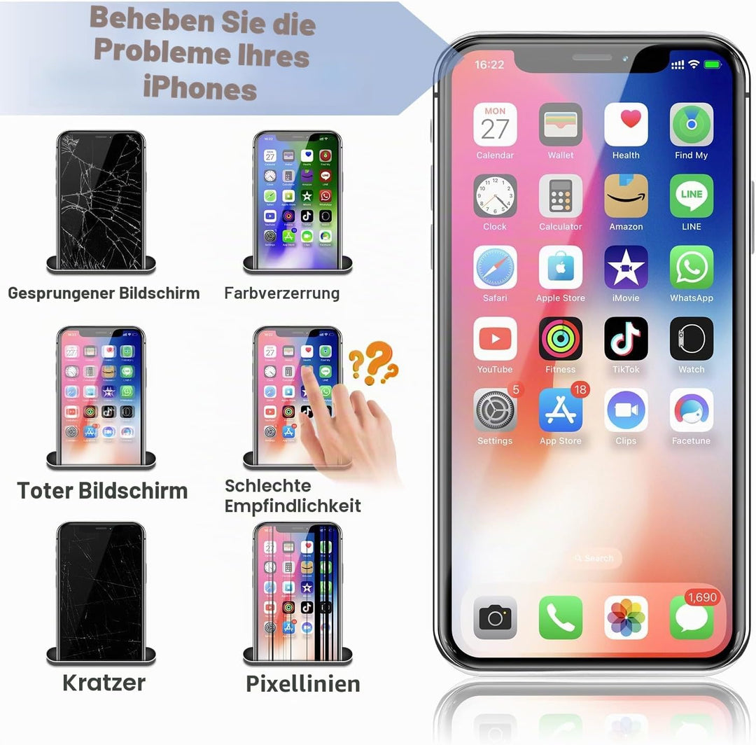 GOLDWANGWANG Display für iPhone 11 Bildschirm Ersatz 6,1 Zoll LCD Display 3D Touch Screen Digitizer