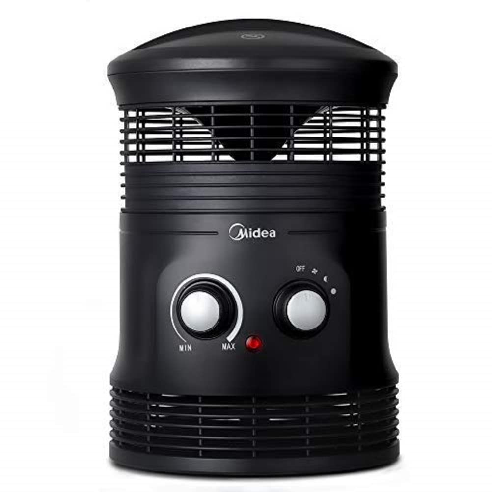 Midea NF18-17PA 1800W Mini Heizlüfter mit 360 ° Weit Verbreitete Oszillation, 2 Heizstufen, Programm