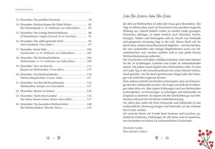 Das grosse Weihnachtsbuch zum Vorlesen für Menschen mit Demenz: 24 schöne und heitere Geschichten, K