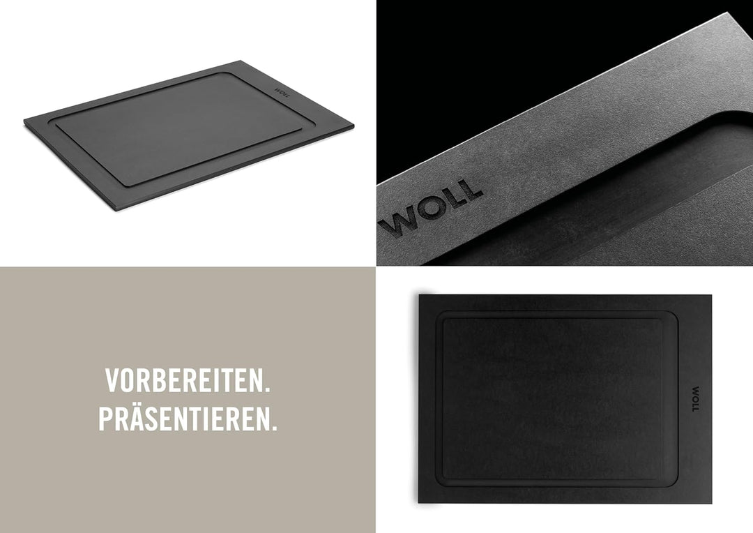 Woll Cut &amp; Serve Schneidebrett, 35 x 25 cm, 7 mm hoch, aus FSC-zertifiziertem Papierverbundstoff, BP