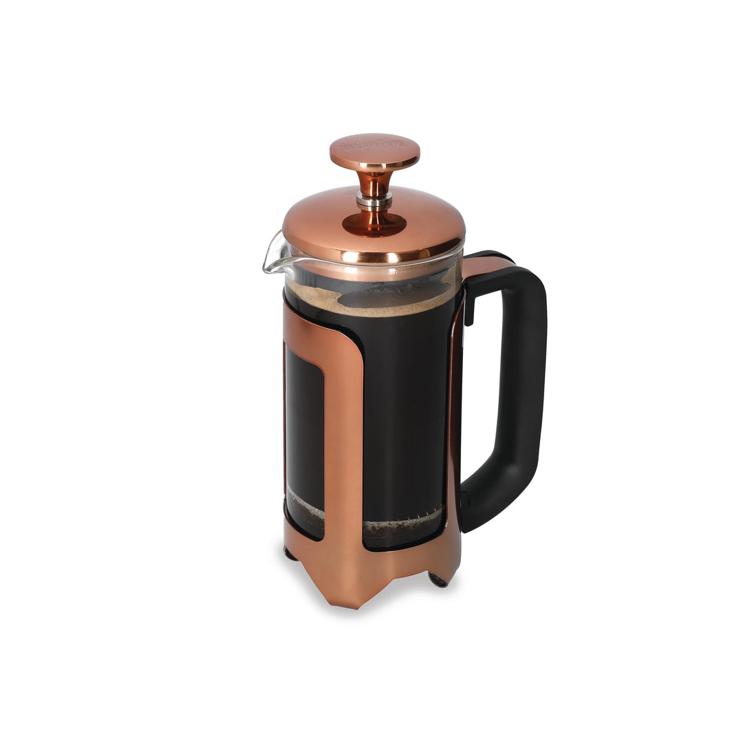 La Cafetière Roma Kaffeezubereiter, French Press, Edelstahl, Kupferfarben Three Cup Kupferfarben, Th