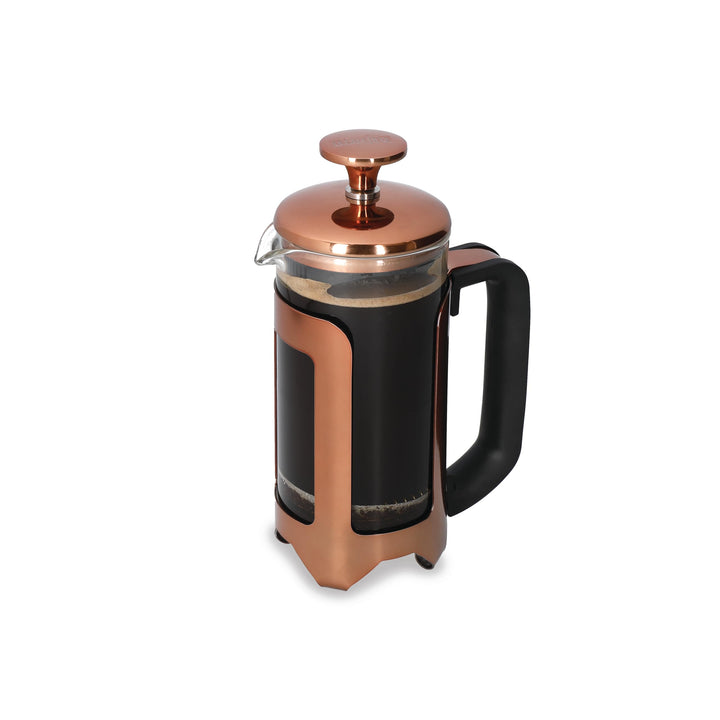 La Cafetière Roma Kaffeezubereiter, French Press, Edelstahl, Kupferfarben Three Cup Kupferfarben, Th
