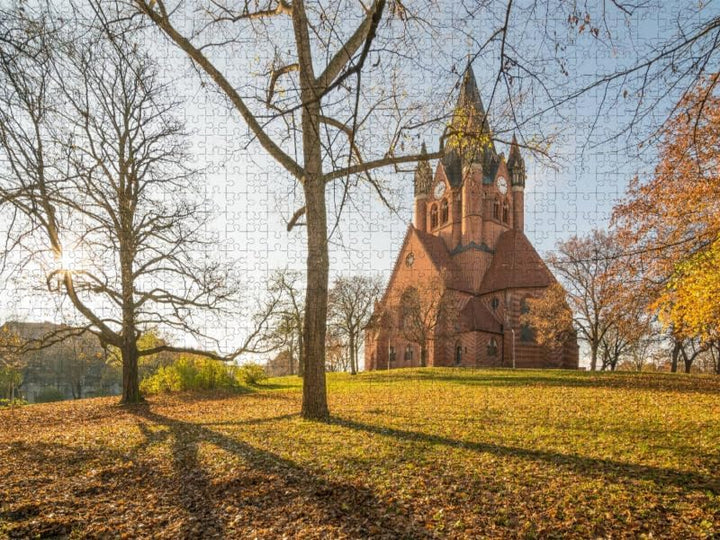 CALVENDO Puzzle Pauluskirche in Halle-Saale 1000 Teile Lege-Grösse 64 x 48 cm Foto-Puzzle Bild von M
