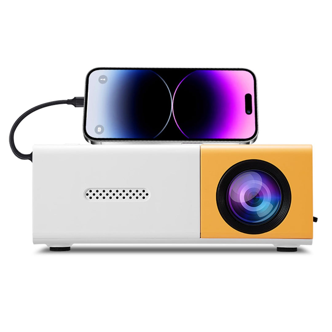 Smart Projector, 1080p Tragbarer -Projektor, 6000 LM Helligkeit, für Heimunterhaltung, Meetings und