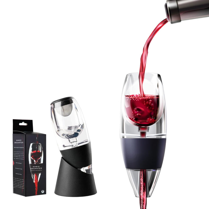 Weinbelüfter Weindekanter Standfuss, Premium Wein-Dekantierer, Wein Dekanter Dekantierer Rotwein Aer