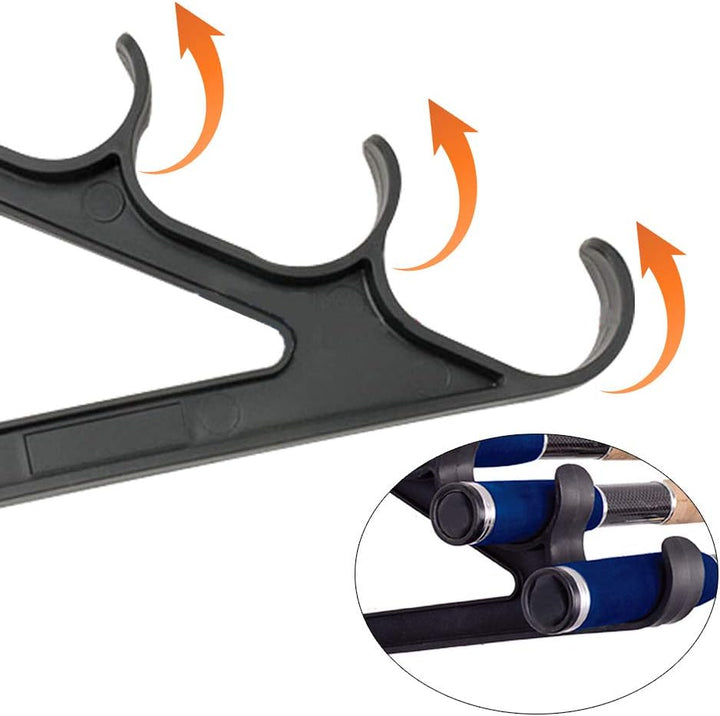 Croch Horizontal Wand Rutenhalter Rod Rack für 3 Angelruten 1 Paar, 1 Paar