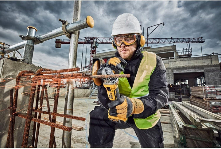 Dewalt 18 Volt 125 mm Akku-Winkelschleifer DCG405P2 (800 Watt, bürstenloser Motor, Epoxyd-Harz gepan