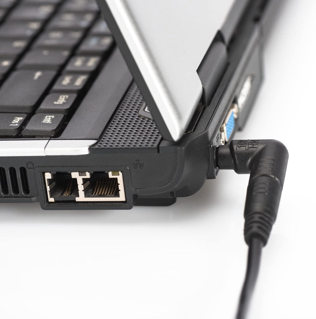 DIGITUS Universal Notebook Netzteil, 90W, USB Lade-Buchse 5V/2A, 11 wechselbare Steckeraufsätze, sch
