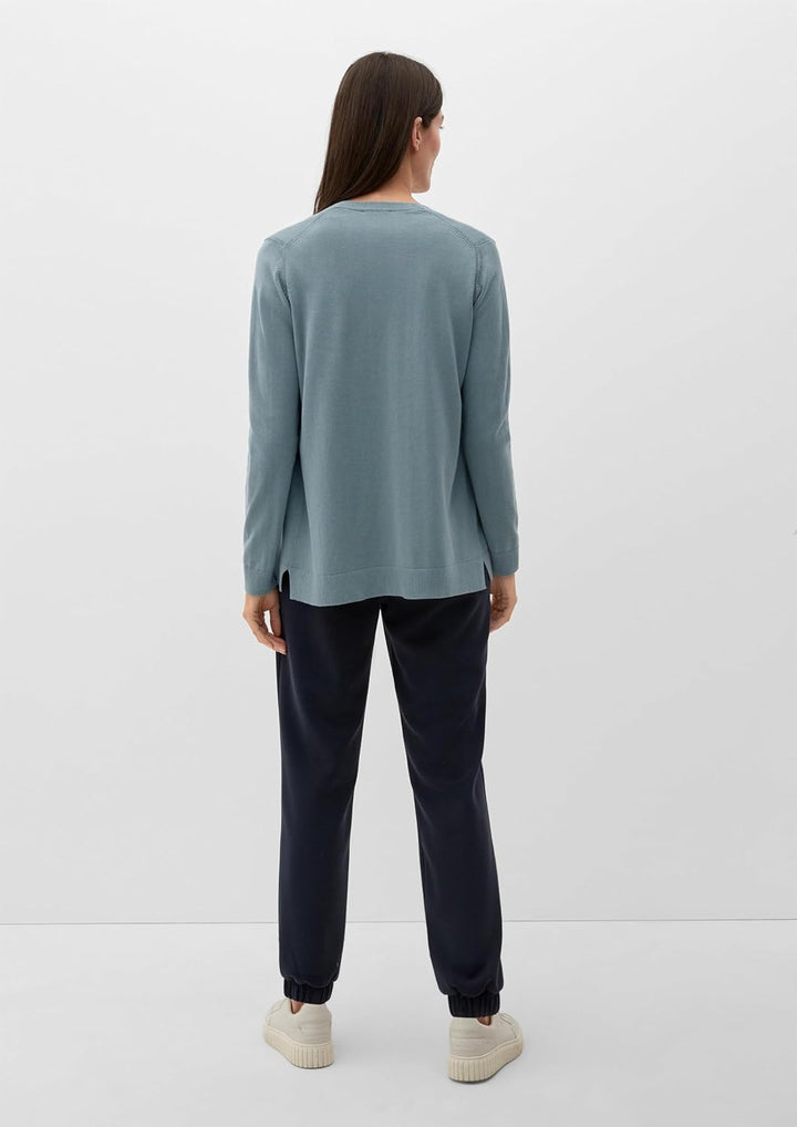 s.Oliver Damen Strickjacke Langarm 32 Blue Green, 32 Blue Green