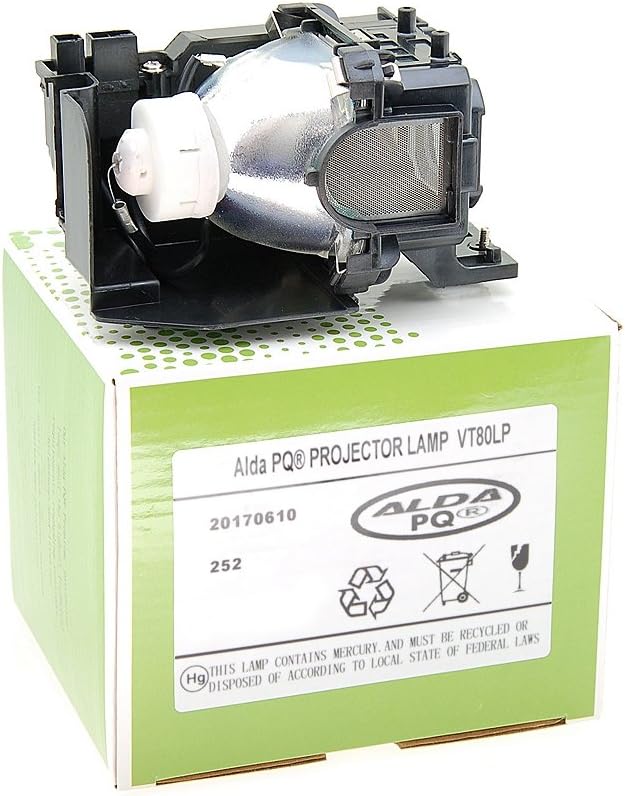 Alda PQ-Premium, Beamerlampe/Ersatzlampe kompatibel mit VT80LP, LV-LP27, 1298B001AA für NEC VT48, VT