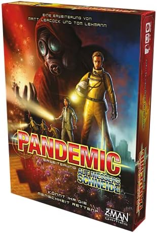 ZMan | Pandemic – Auf Messers Schneide | Erweiterung | Kennerspiel | Brettspiel | 2-5 Spieler | Ab 8