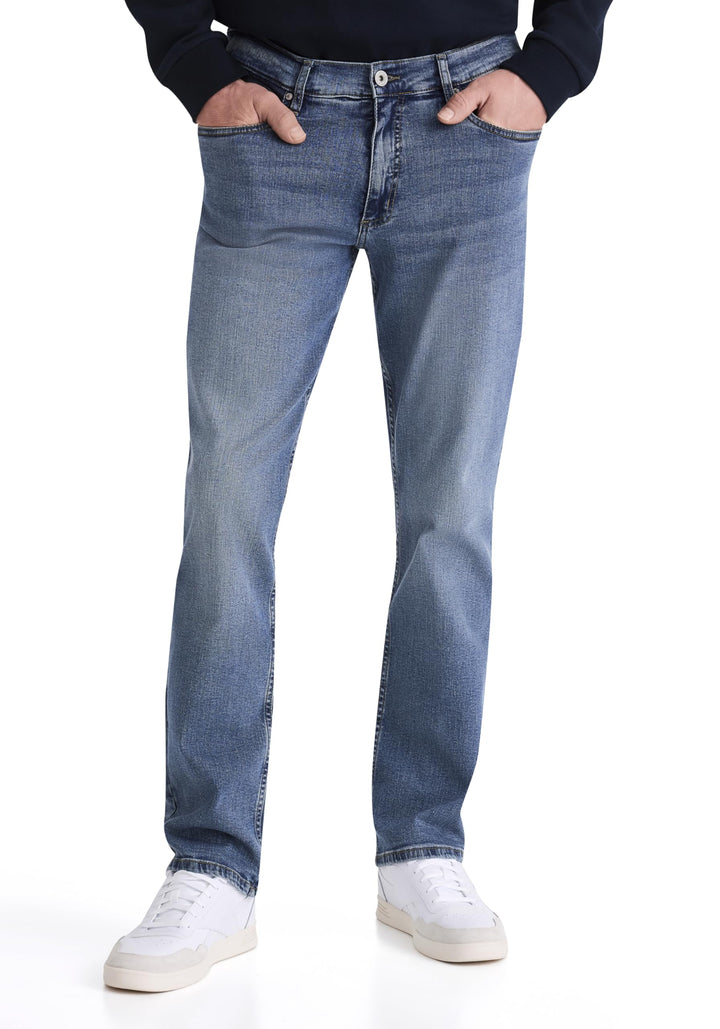 HERO BY JOHN MEDOOX Denver Herren 5-Pocket-Jeans Straight Fit Denim/Jeans clean wash gerade lang 31W