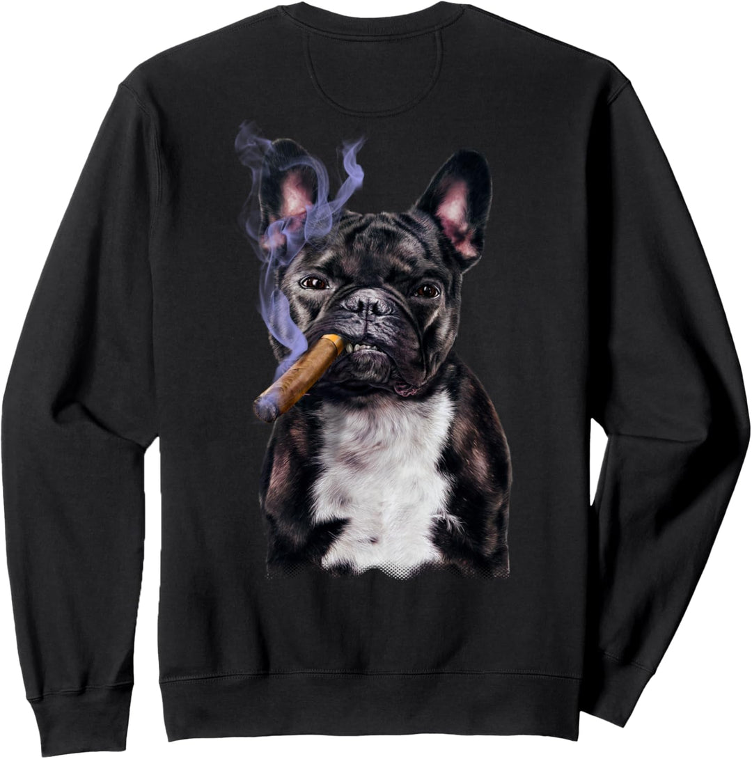 Französische Bulldogge mit Zigarre Sweatshirt