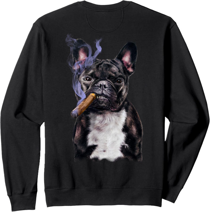 Französische Bulldogge mit Zigarre Sweatshirt