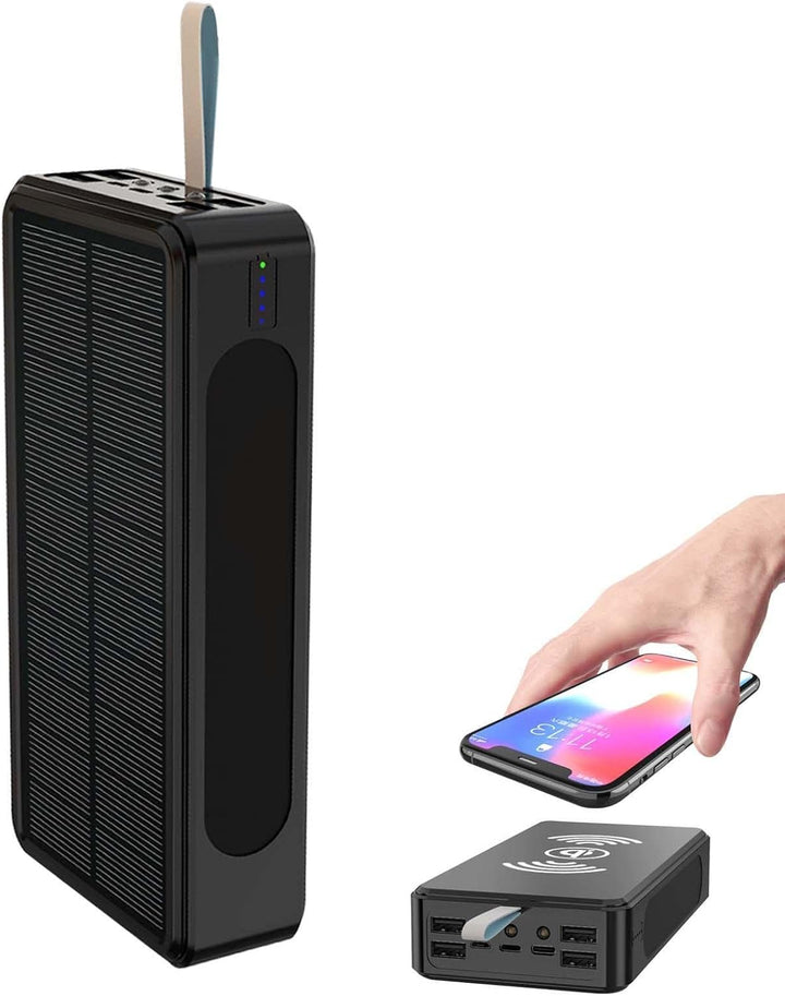 Luckxing Powerbank 50000mAh Schnelles Aufladen Tragbares Ladegerät Solar Telefon Drahtloses Ladegerä
