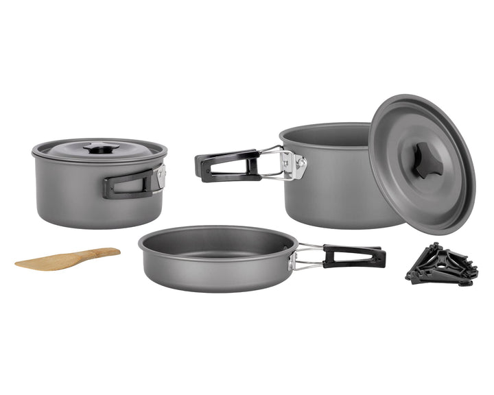 BRUNNER 0802026N Popote Outdoor Aluminium Topfset Packpot Ultralite 20 für 4/5 Personen