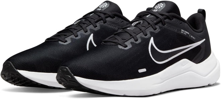 Nike Herren Downshifter 12Sneaker 39 EU Black White Dk Smoke Grey Pure, 39 EU Black White Dk Smoke G