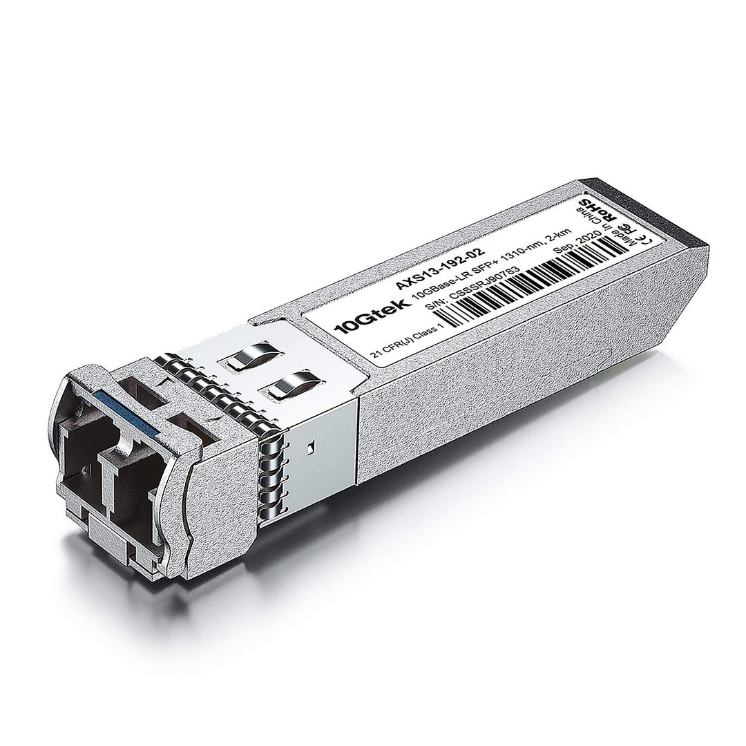 10Gtek 10GBase-LR Lite SFP+ IR Transceiver, 10G 1310nm SMF, bis zu 1.4 km, Kompatibel für Cisco SFP-