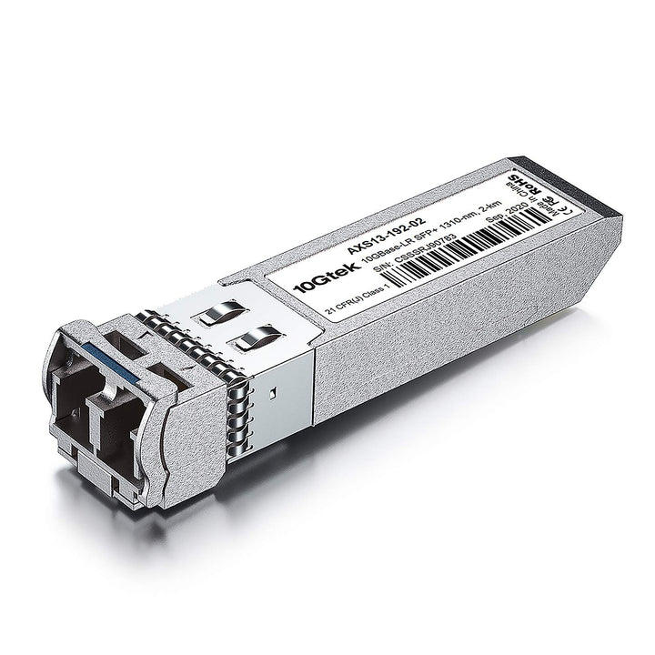 10Gtek 10GBase-LR Lite SFP+ IR Transceiver, 10G 1310nm SMF, bis zu 1.4 km, Kompatibel für Cisco SFP-