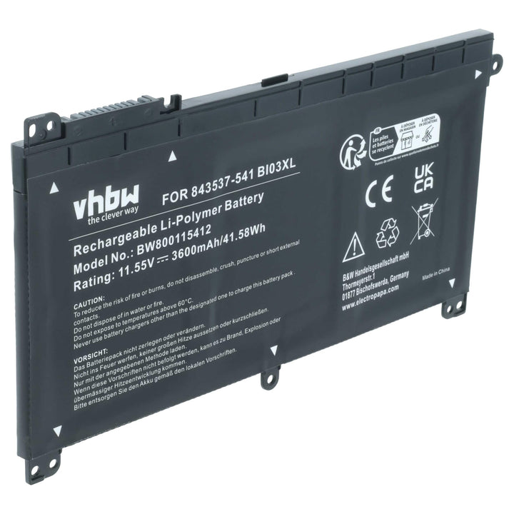 vhbw Akku kompatibel mit HP ProBook 11 G1 EE(2393117), 11 G1 EE(Z3A47EA), X360 11 G1, X360 11 G2 EE