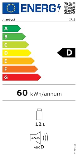 AAOBOSI Kompressor Kühlbox, Kühlbox Auto 15 Liter (-15℃~20℃), APP-Steuerung, Kühlbox Elektrisch 12/2