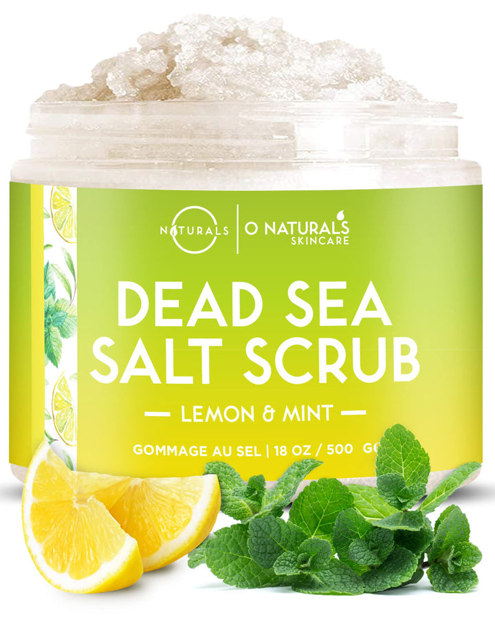 Ultra Körperpeeling Body Scrub Lemon Mint 510g - Natürliches Körperpeeling mit Totem Meer Salz - Feu