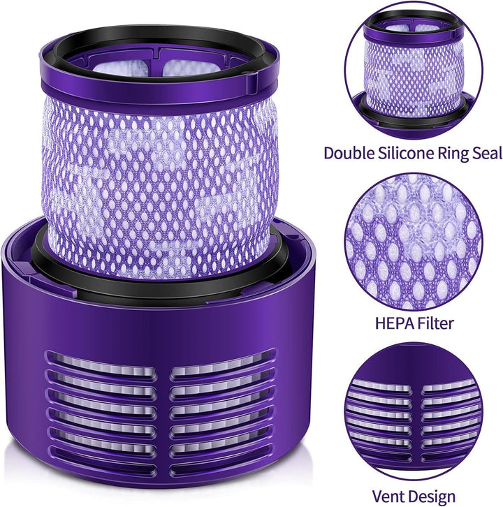 morpilot Filter für Dyson 2 Stück Ersatzfilter für Dyson V10 SV12 Cyclone Animal Absolute Staubsauge