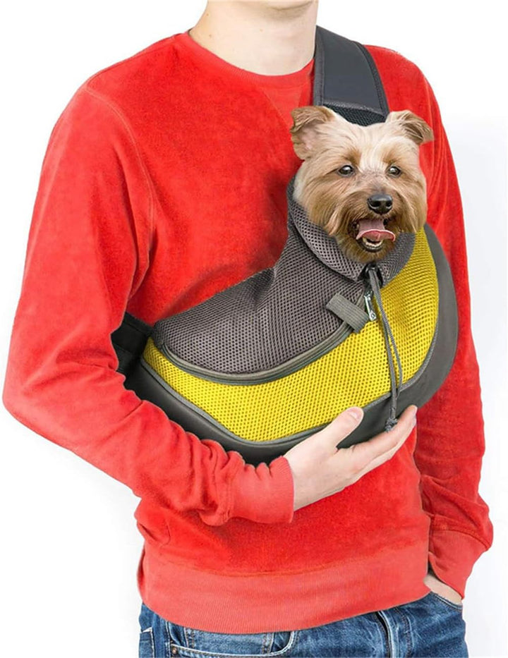 Tragetuch Klein Hund Tragetasche Mesh Hundetragetasche Verstellbar Hundetragebeutel Atmungsaktiv Hun