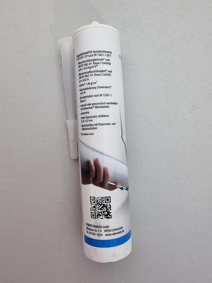 Ruberstein Fugen- und Rissspachtel zementgrau, 310 ml Kartusche