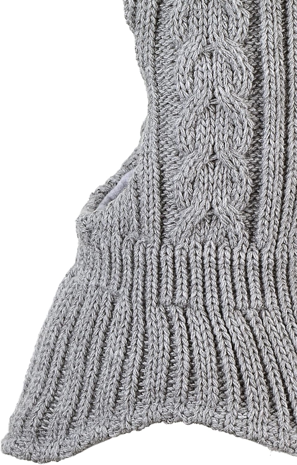 Sterntaler Unisex Kinder Kleinkinder Schalmütze Strick Zopfmuster Mütze 45 hellgrau, 45 hellgrau